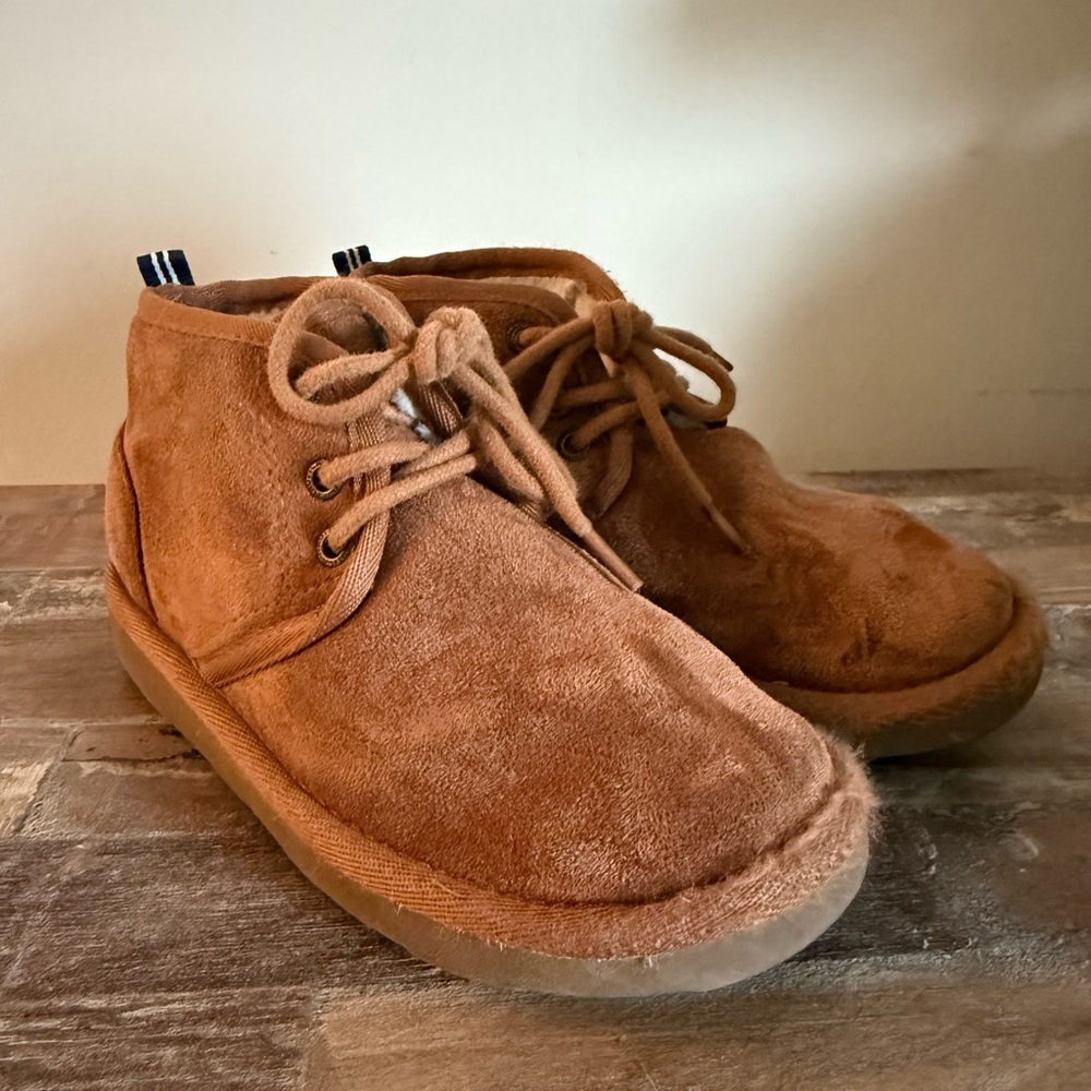 Kids Brown Suede Booties - Nautica sz. 12T